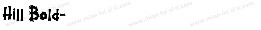 Hill Bold字体转换